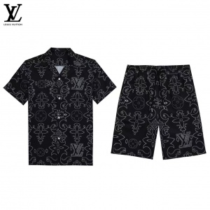 $65.00,Louis Vuitton Short Sleeve Shirt and Shorts Set For Men For Men # 305814