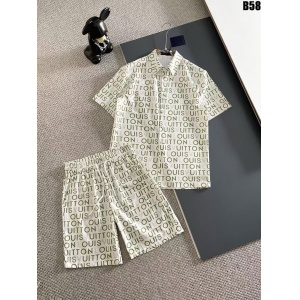$65.00,Louis Vuitton Short Sleeve Shirt and Shorts Set For Men For Men # 305815