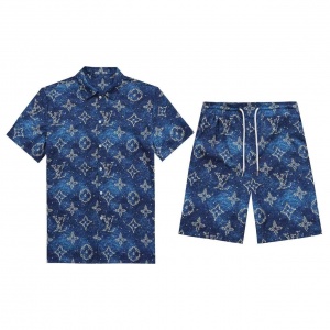 $65.00,Louis Vuitton Short Sleeve Polo Shirt and Shorts Set For Men For Men # 305823