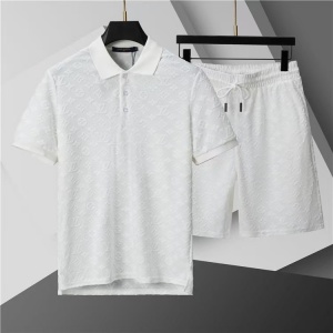 $65.00,Louis Vuitton Short Sleeve Polo Shirt and Shorts Set For Men For Men # 305829
