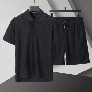 $65.00,Louis Vuitton Short Sleeve Polo Shirt and Shorts Set For Men For Men # 305838