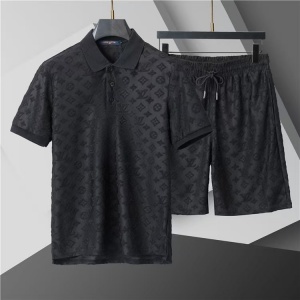 $65.00,Louis Vuitton Short Sleeve Shirt and Shorts Set For Men For Men # 305840