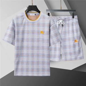 $65.00,Burberry Short Sleeve Shirt and Shorts Set For Men For Men # 305847