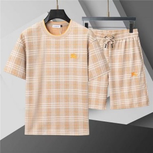 $65.00,Burberry Short Sleeve Shirt and Shorts Set For Men For Men # 305848