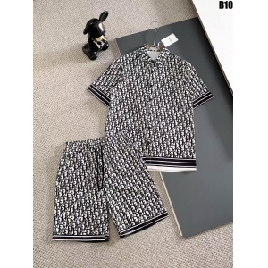 $65.00,Dior Short Sleeve Polo Shirt and Shorts Set For Men For Men # 305861