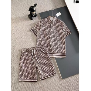 $65.00,Dior Short Sleeve Polo Shirt and Shorts Set For Men For Men # 305862