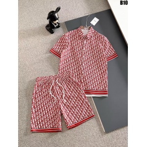$65.00,Dior Short Sleeve Polo Shirt and Shorts Set For Men For Men # 305863