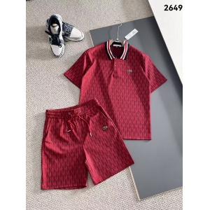 $65.00,Lacoste Short Sleeve Polo Shirt and Shorts Set For Men For Men # 305881
