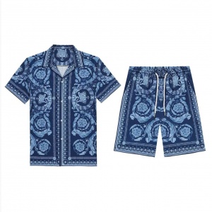 $65.00,Versace Short Sleeve Polo Shirt and Shorts Set For Men For Men # 305903