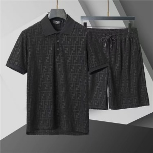 $65.00,Fendi Short Sleeve Polo Shirt and Shorts Set For Men For Men # 305910