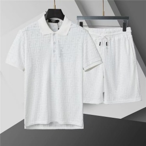 $65.00,Fendi Short Sleeve Polo Shirt and Shorts Set For Men For Men # 305912