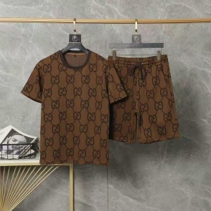 $65.00,Gucci Short Sleeve Polo Shirt and Shorts Set For Men For Men # 305915