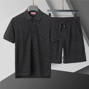 $65.00,Gucci Short Sleeve Polo Shirt and Shorts Set For Men For Men # 305916