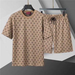 $65.00,Gucci Short Sleeve Shirt and Shorts Set For Men For Men # 305929