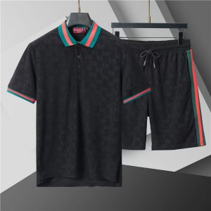 $65.00,Gucci Short Sleeve Shirt and Shorts Set For Men For Men # 305931