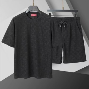 $65.00,Gucci Short Sleeve Shirt and Shorts Set For Men For Men # 305933