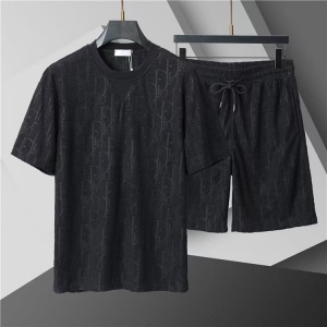$65.00,Dior Short Sleeve Shirt and Shorts Set For Men For Men # 305945