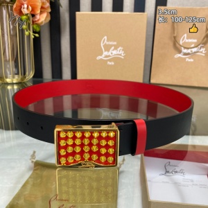 $59.00,Christian Louboutin 3.5 cm Width Belt For Men # 306051