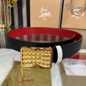 $59.00,Christian Louboutin 3.5 cm Width Belt For Men # 306053