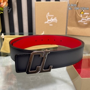 $59.00,Christian Louboutin 3.8cm Width Belt For Men # 306058
