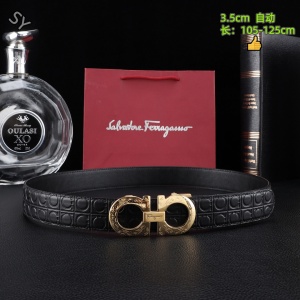 $55.00,Ferragamo 3.5cm Width Automatic Buckle Belts # 306454