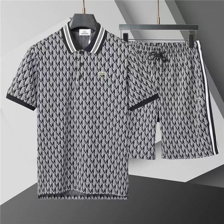 Lacoste Short Sleeve Polo Shirt and Shorts Set For Men For Men # 305865