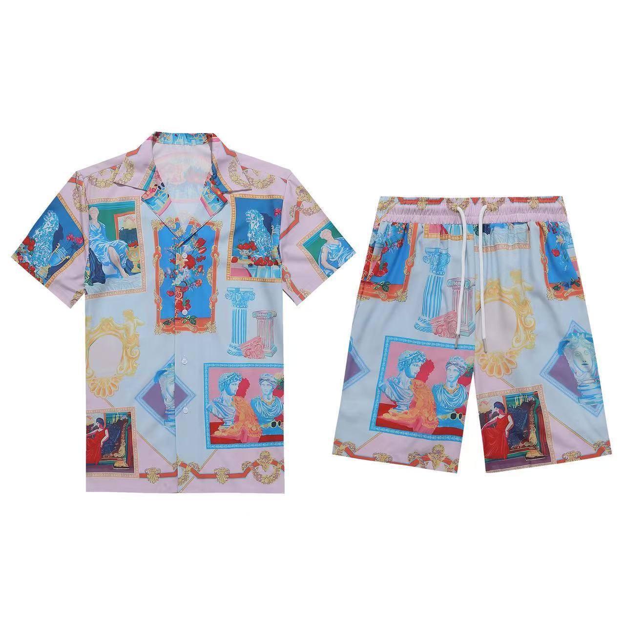 Fendi Short Sleeve Polo Shirt and Shorts Set For Men For Men # 305909