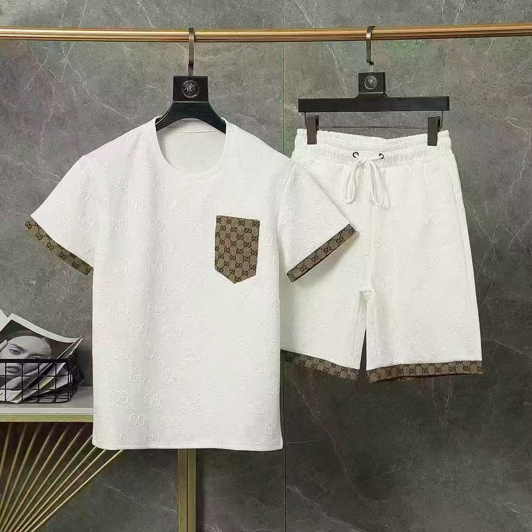 Gucci Short Sleeve Shirt and Shorts Set For Men For Men # 305919