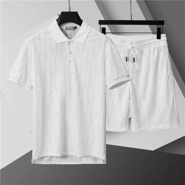 Dior Short Sleeve Shirt and Shorts Set For Men For Men # 305948