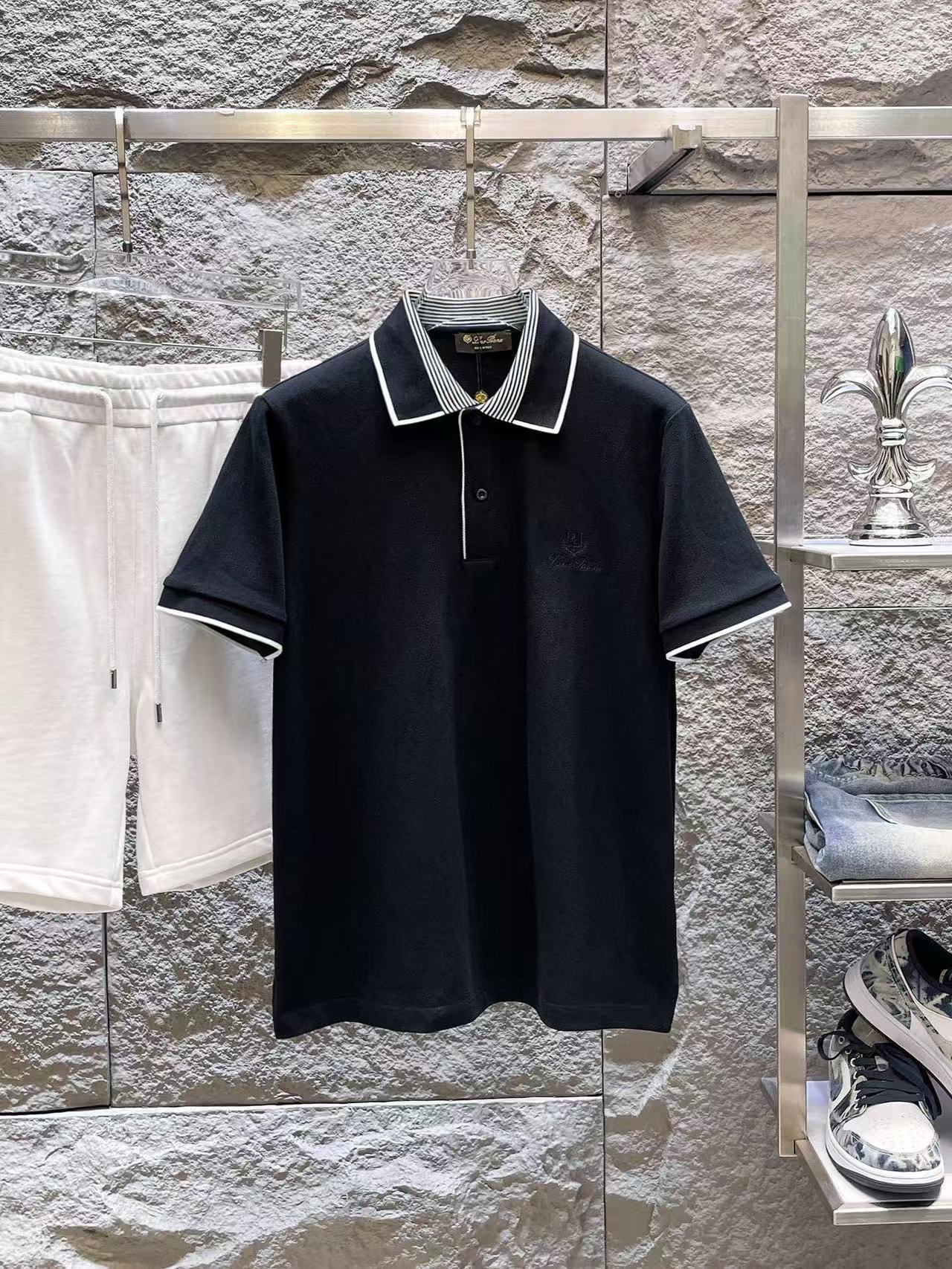 Loro Piana Short Sleeve Polo Shirts For Men # 305955