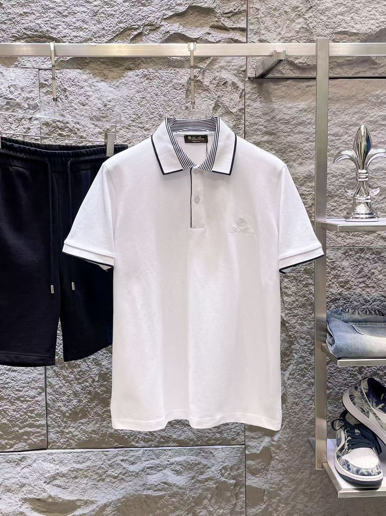 Loro Piana Short Sleeve Polo Shirts For Men # 305956