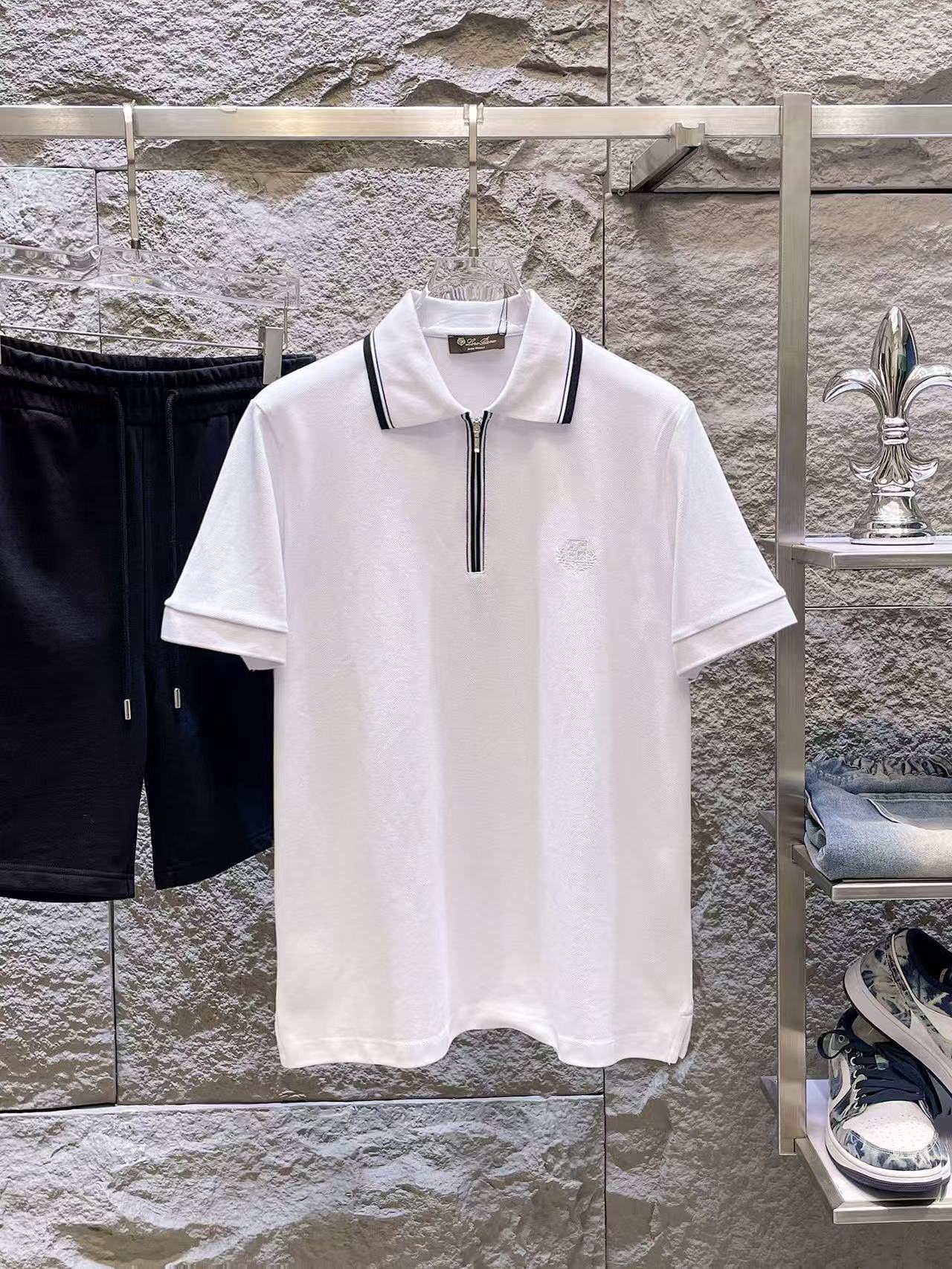 Loro Piana Short Sleeve Polo Shirts For Men # 305958