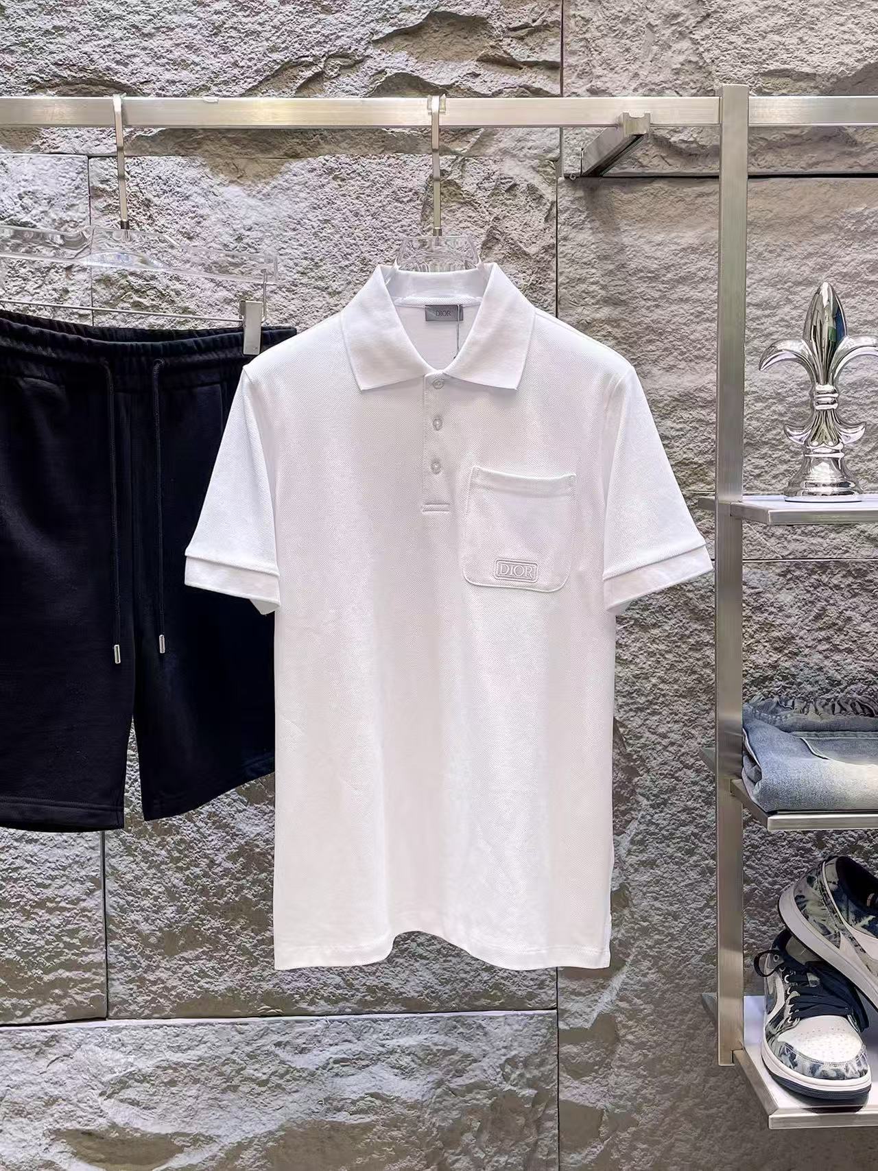 Dior Short Sleeve Polo Shirts For Men # 305966