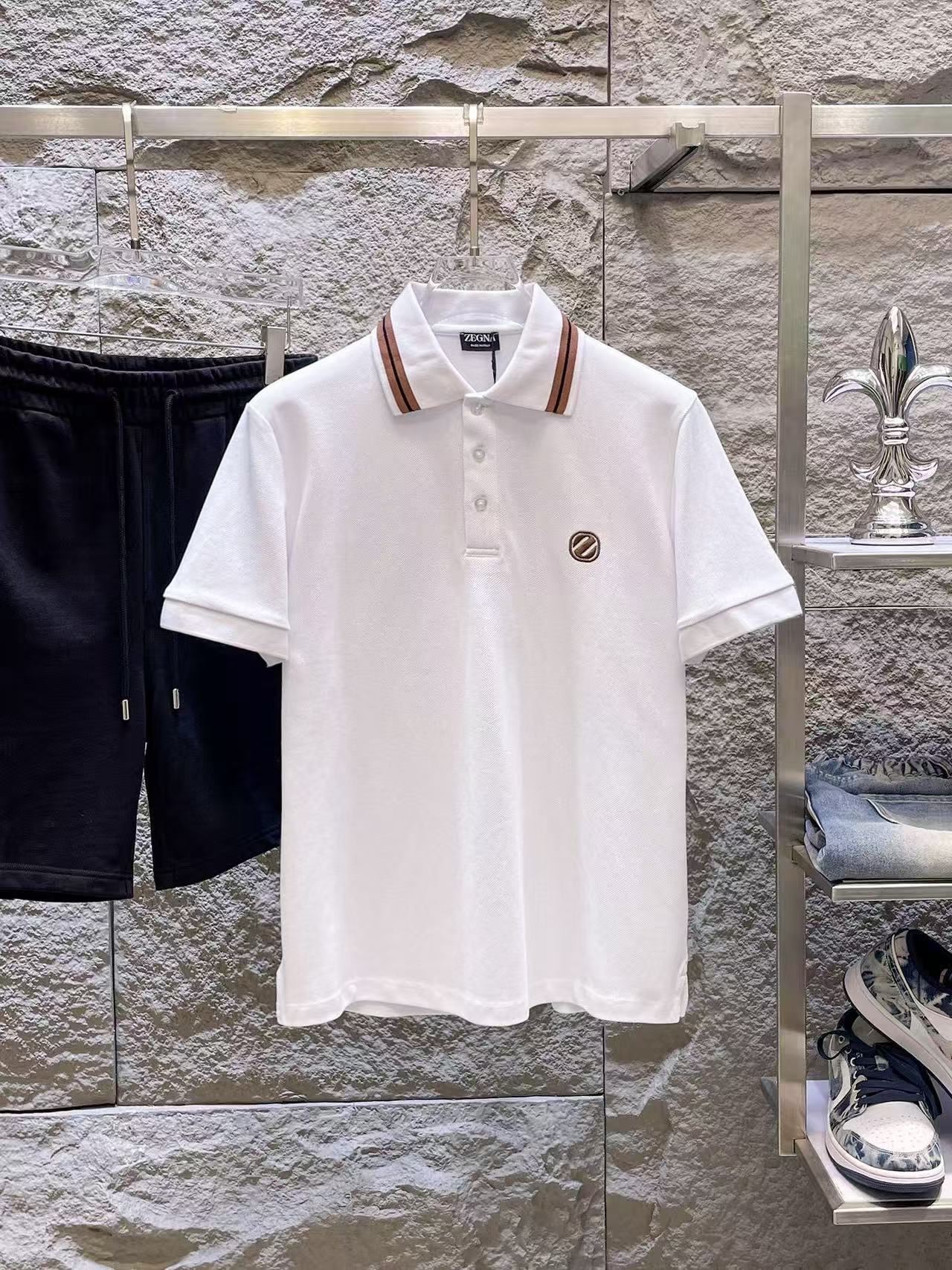 Zegna Short Sleeve Polo Shirts For Men # 305972