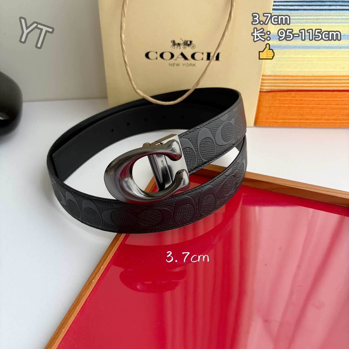 Coach 3.7cm Width Belt For Men # 306065