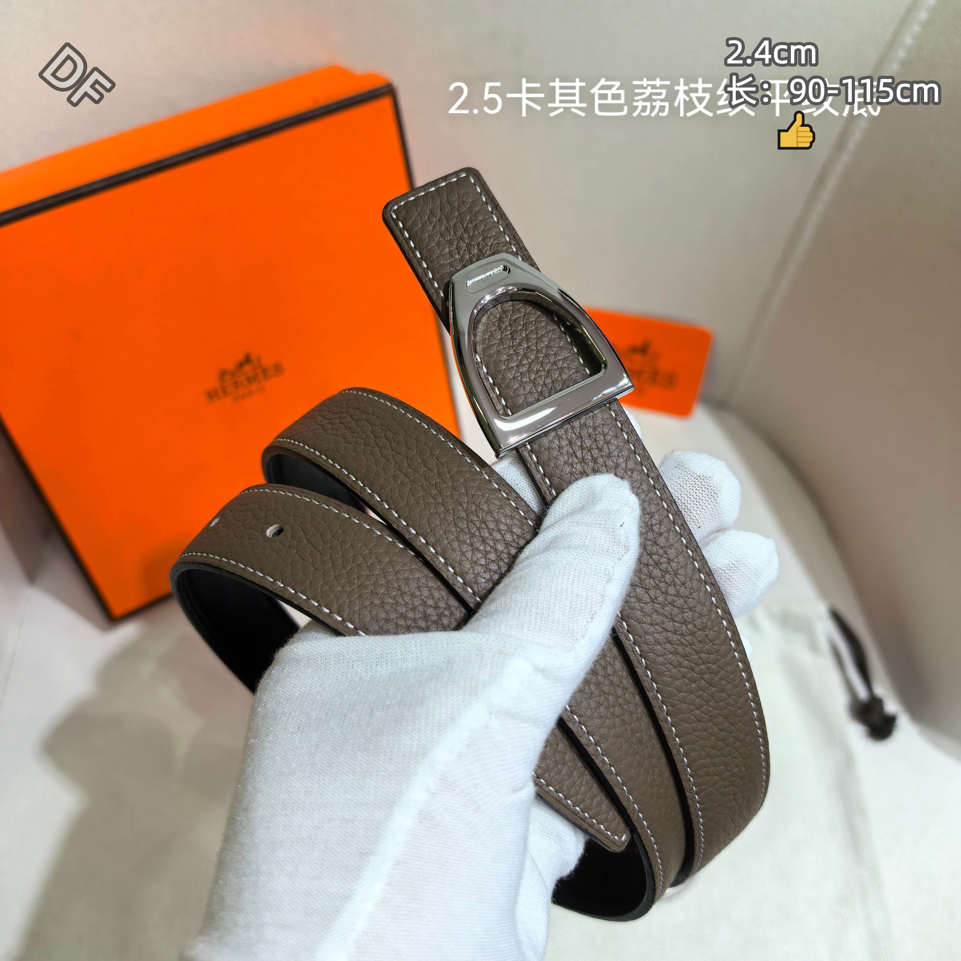 Hermes 2.4cm Width Belts # 306232