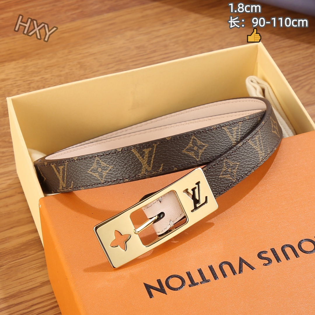 Louis Vuitton 1.8cm Width Belts # 306276