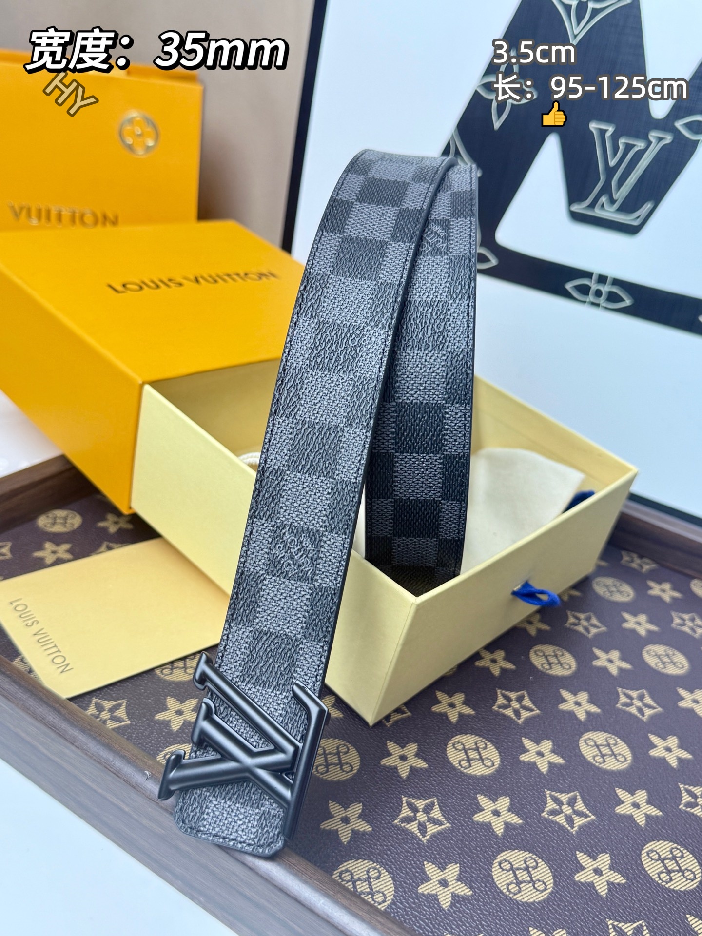 Louis Vuitton 3.5cm Width Belts # 306299