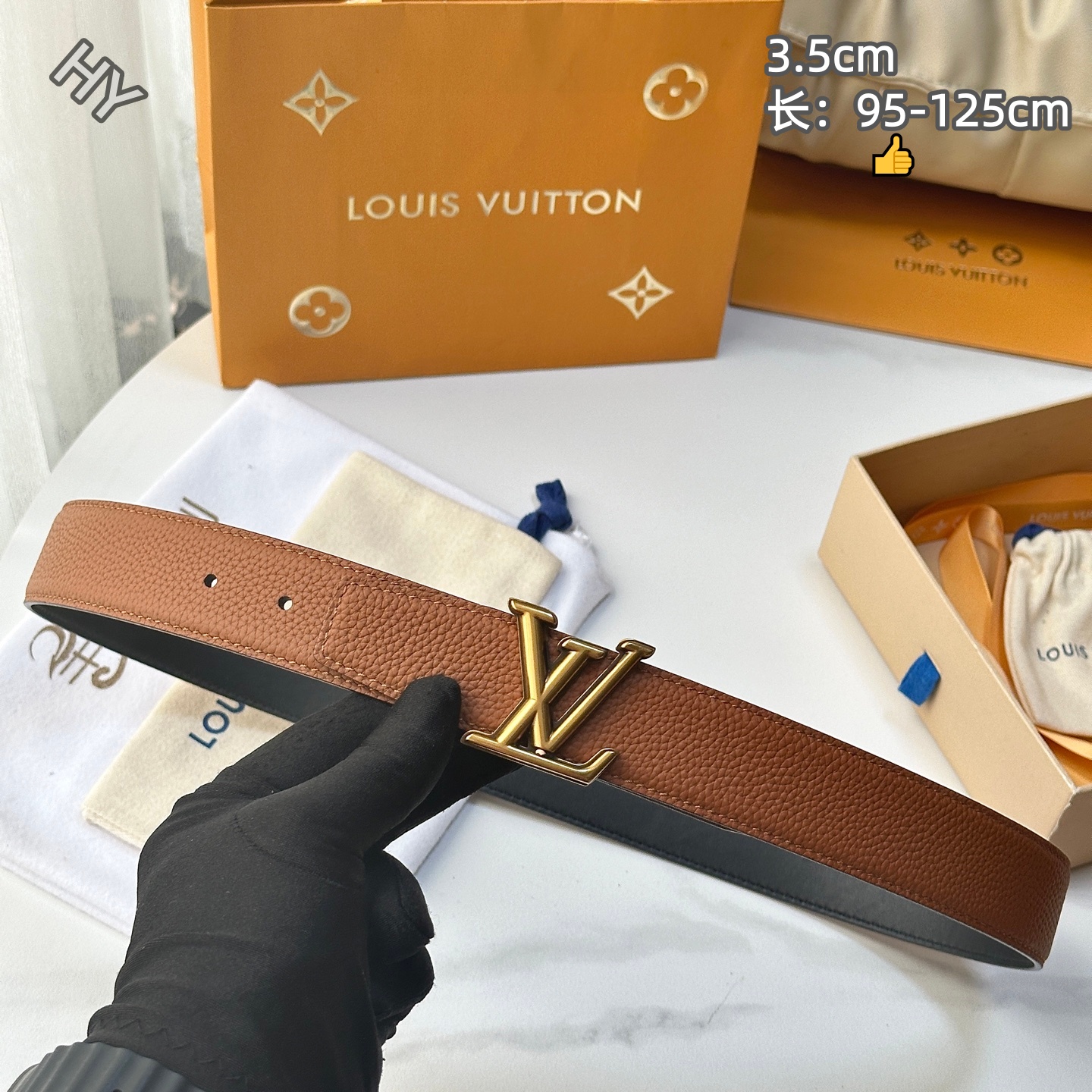 Louis Vuitton 3.5cm Width Belts # 306303