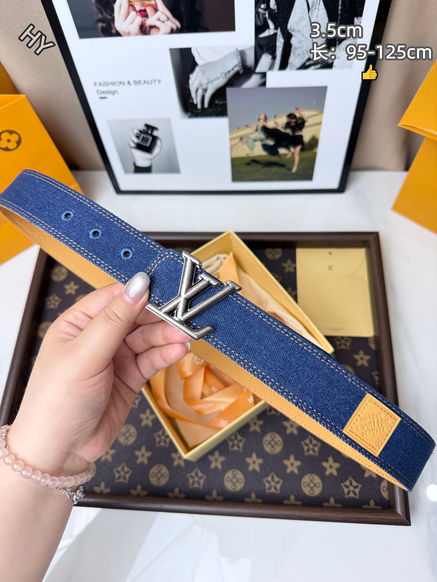 Louis Vuitton 3.5cm Width Belts # 306335