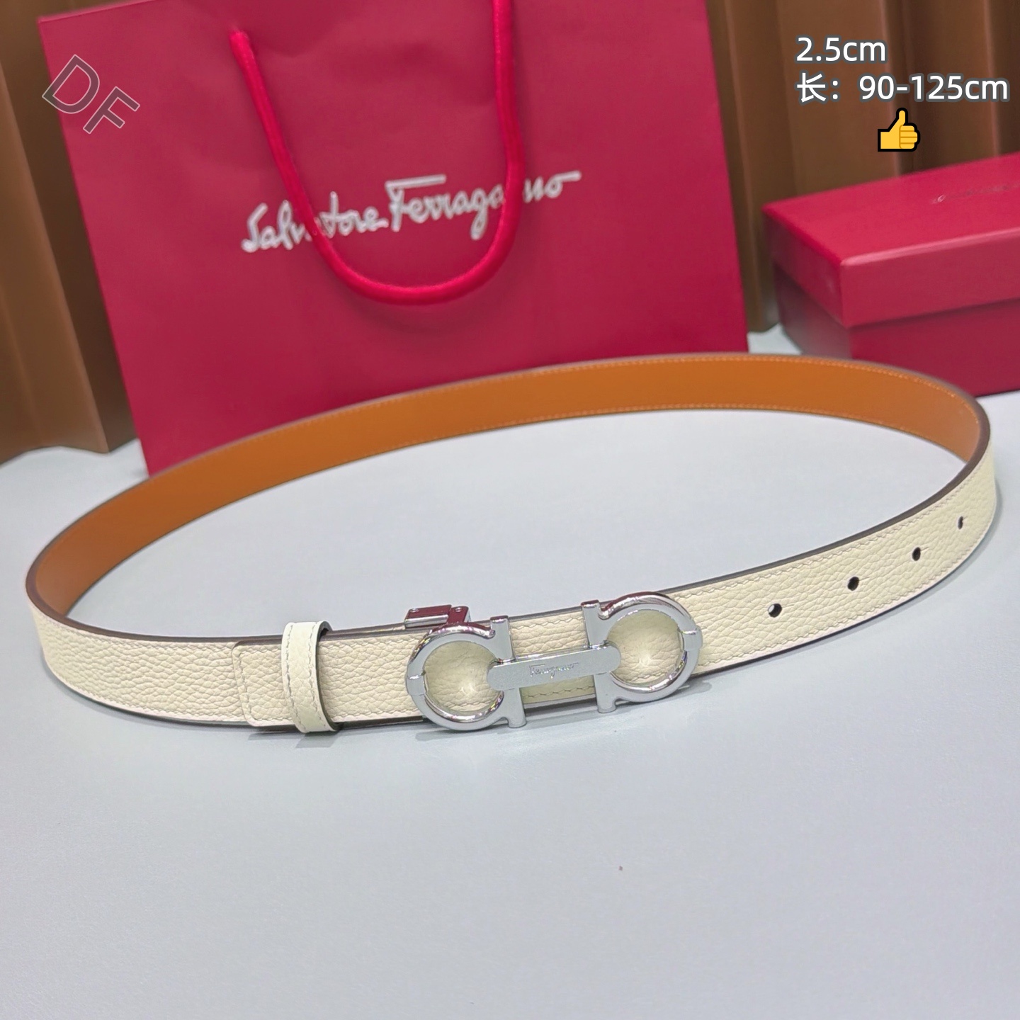 Ferragamo 2.5cm Width Belts # 306443