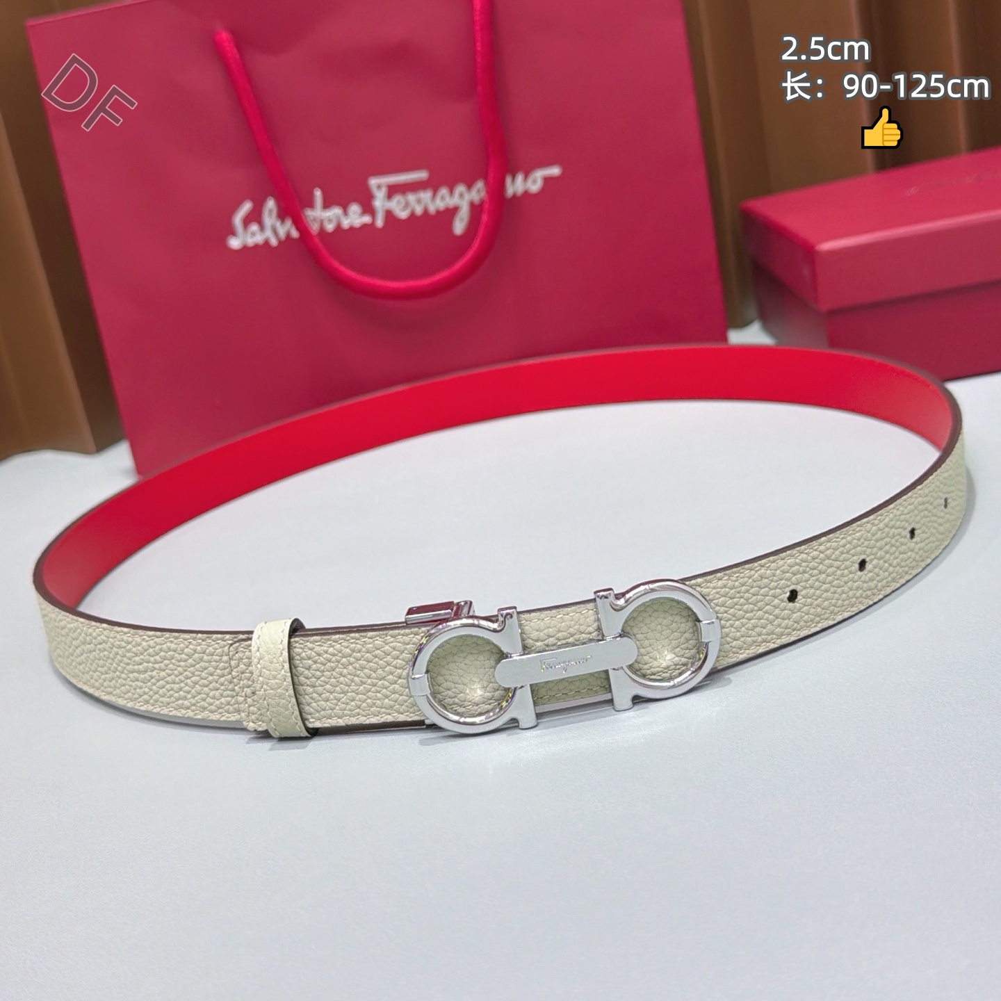 Ferragamo 2.5cm Width Belts # 306446