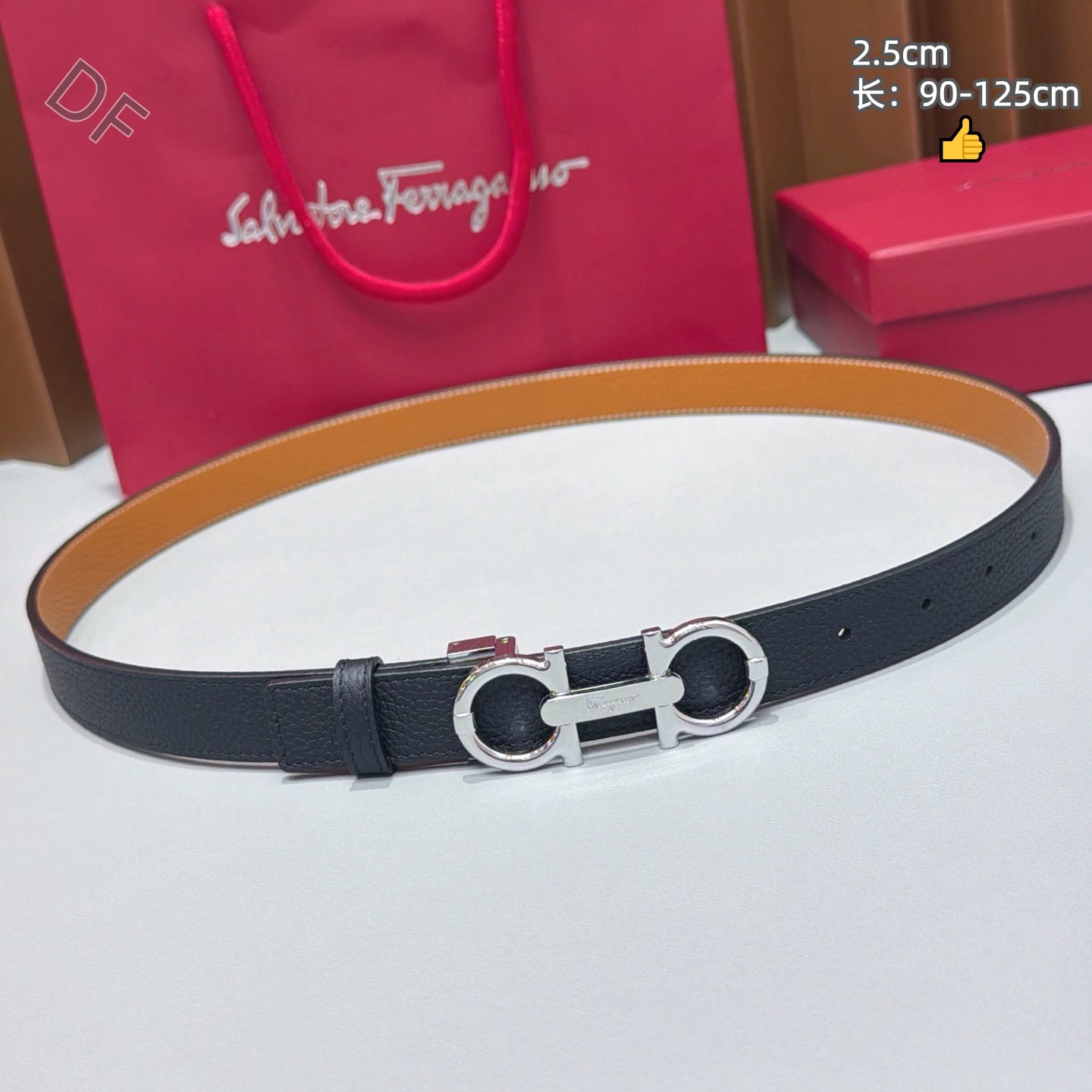 Ferragamo 2.5cm Width Belts # 306448