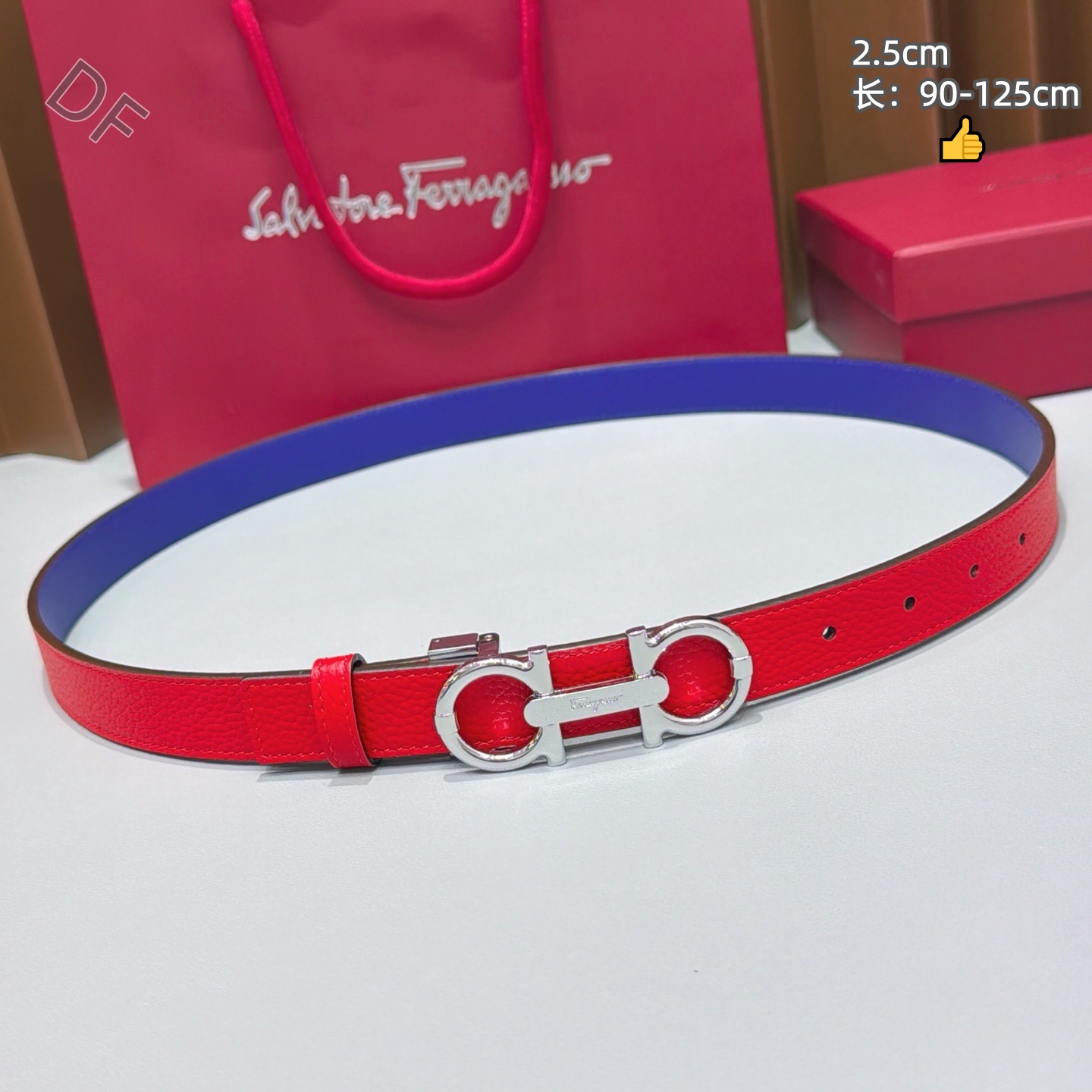 Ferragamo 2.5cm Width Belts # 306449