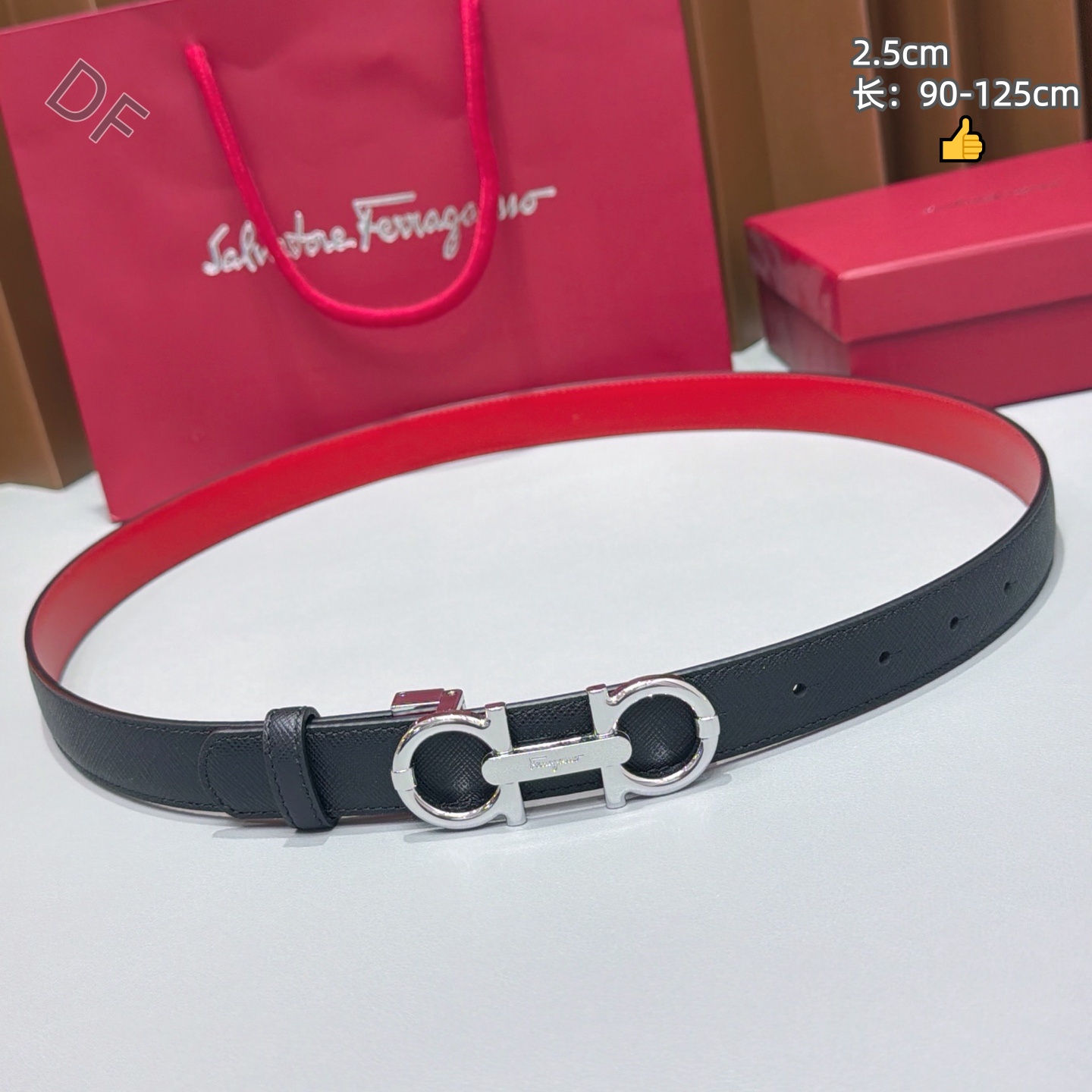Ferragamo 2.5cm Width Belts # 306452