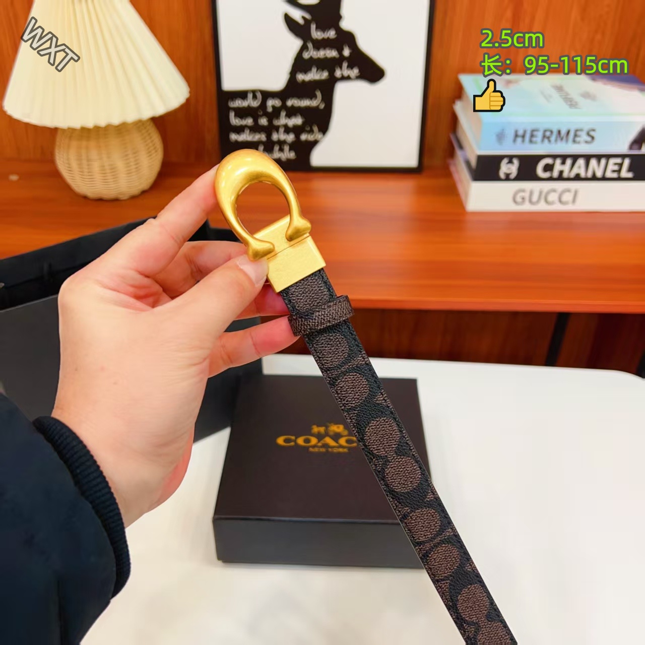 Coach 2.5cm Width Belts # 306485
