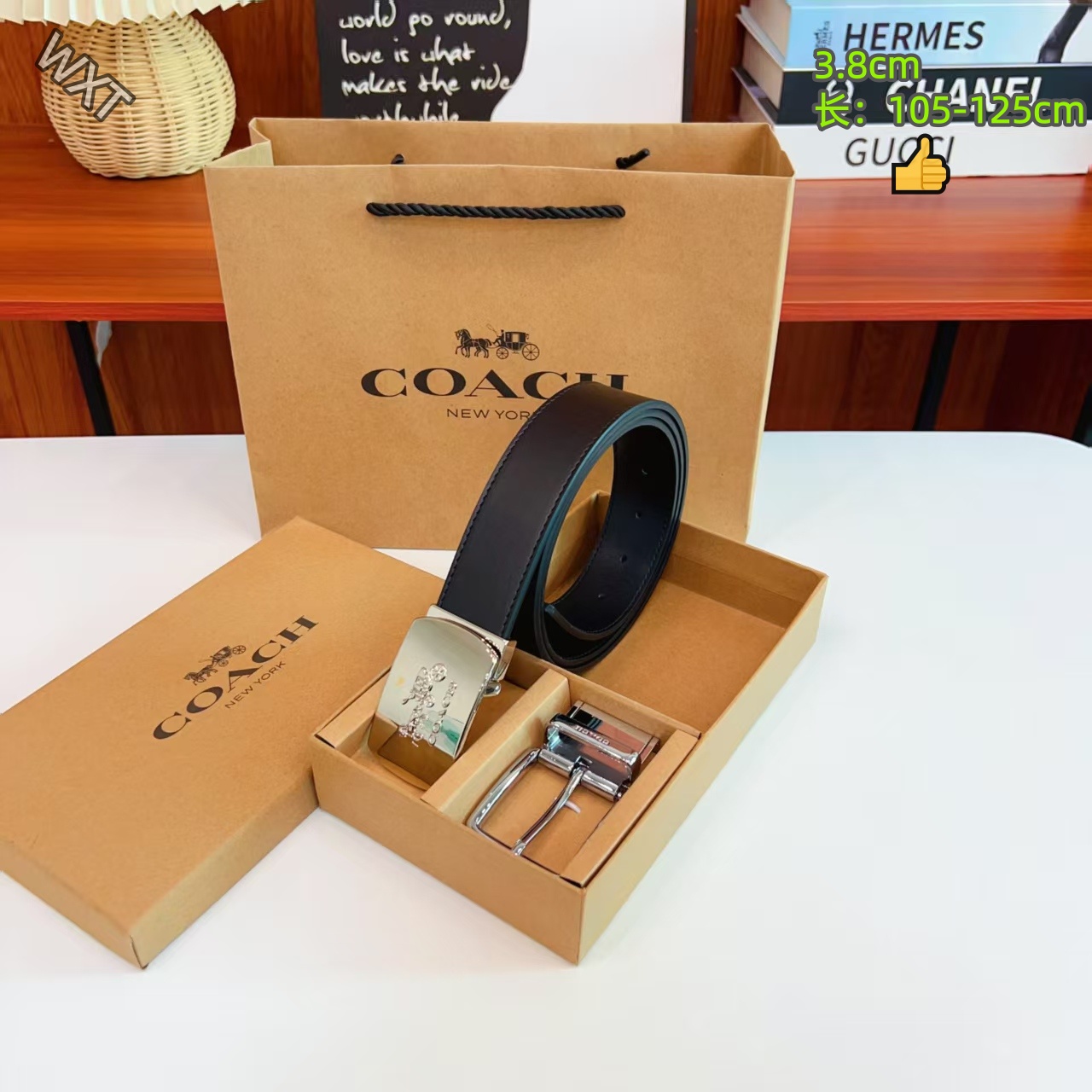 Coach 3.8cm Width Belts # 306501