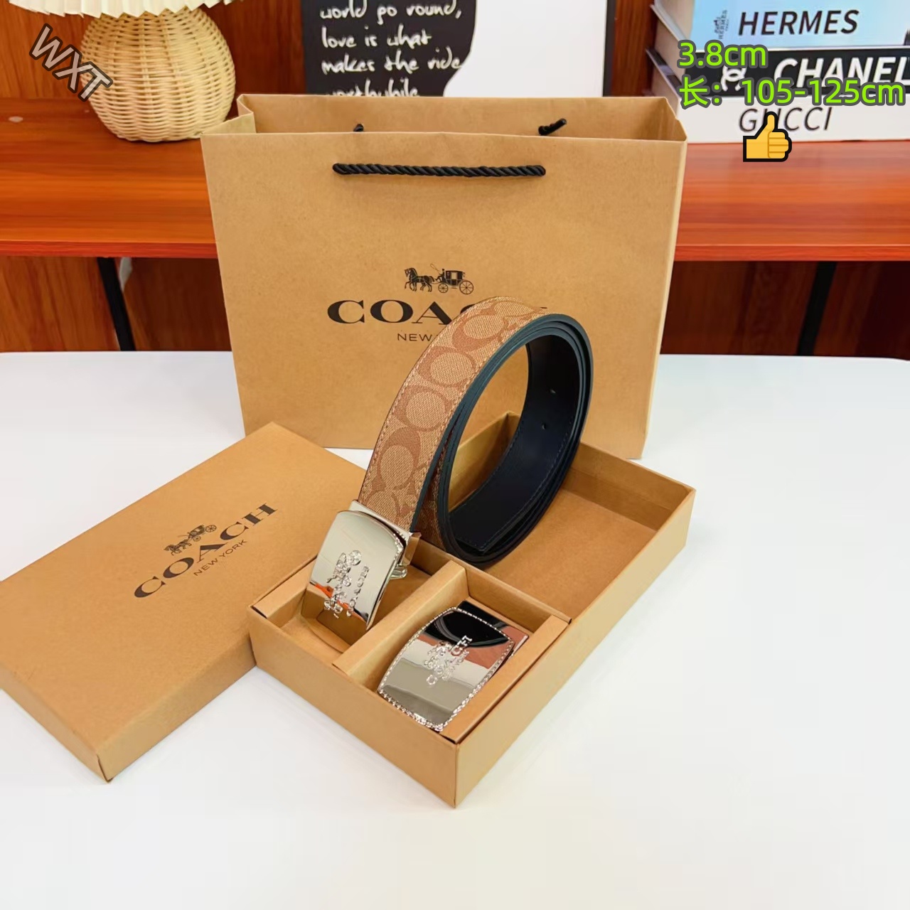 Coach 3.8cm Width Belts # 306518