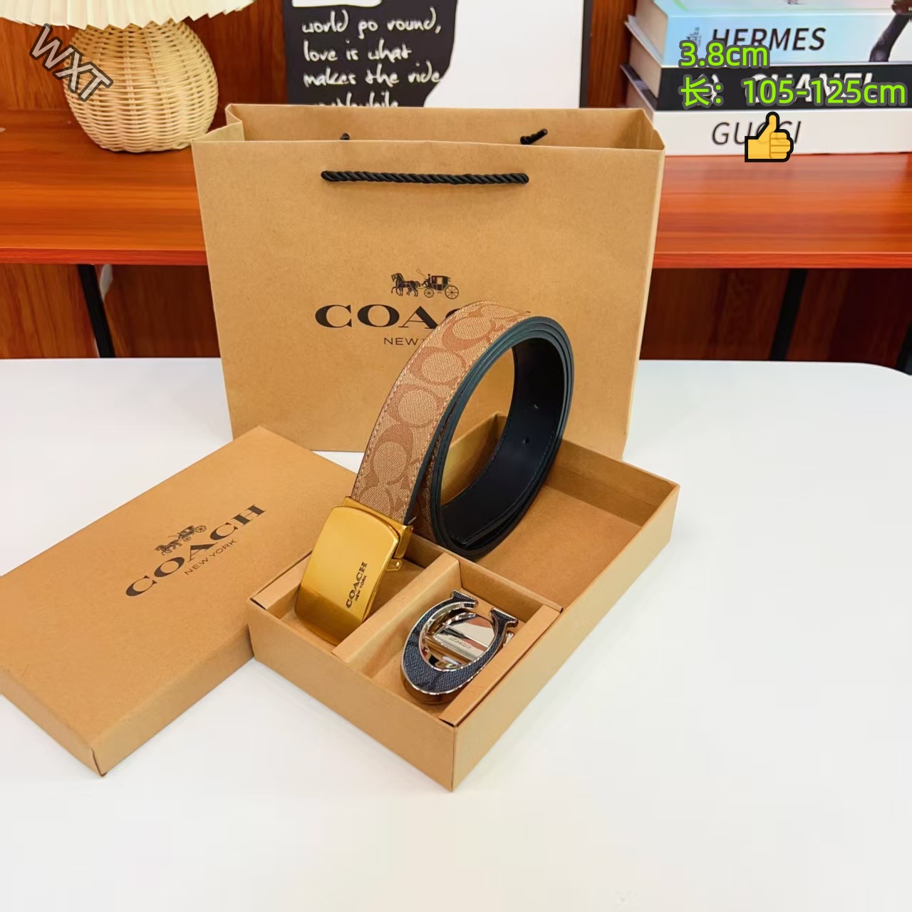 Coach 3.8cm Width Belts # 306523
