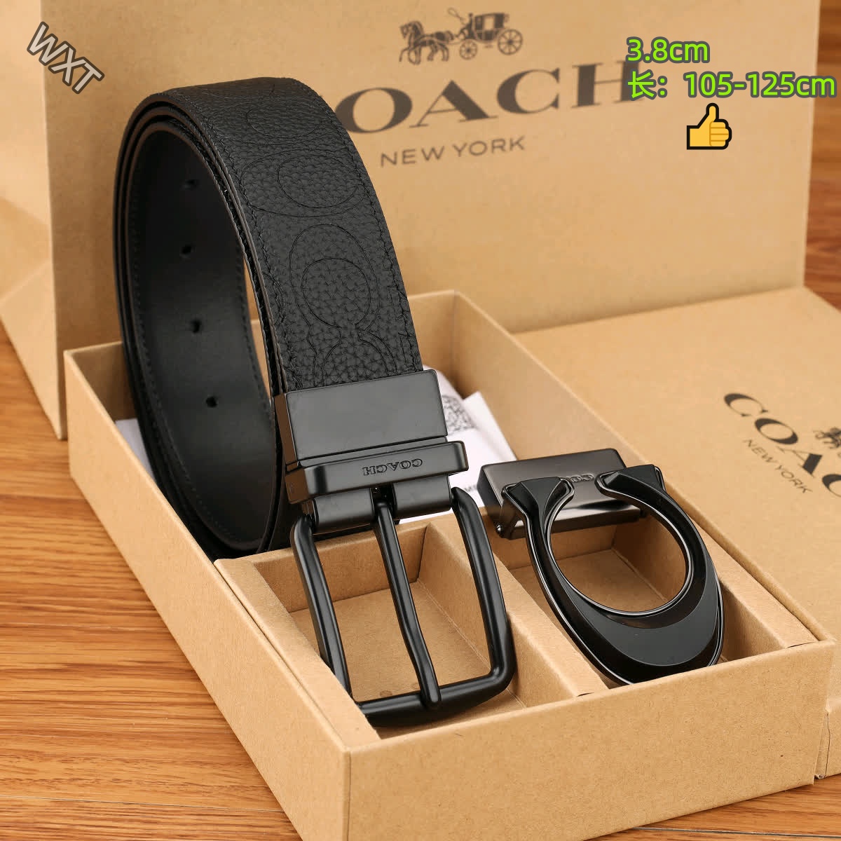 Coach 3.8cm Width Belts # 306532